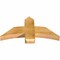 Ekena Millwork Bellingham Rough Sawn Timber Gable Bracket, Western Red Cedar, 36"W x 18"H x 4"D x 6"F, 12/12 Pitch GBW036X18X0406BEL00RWR - alternate 3